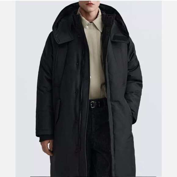 Zara Men's Black Puffer Jacket - Picture 1 of 13